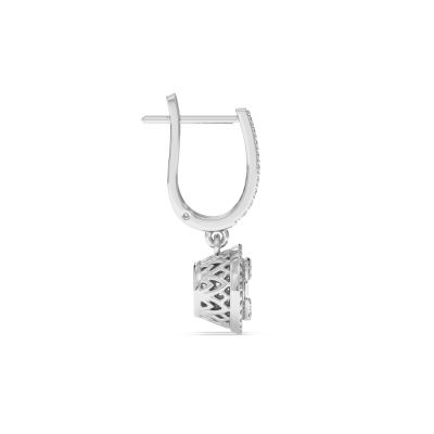 Cercei cu Diamante Baget de 0.17 ct si diamante rotunde de 0.27 ct