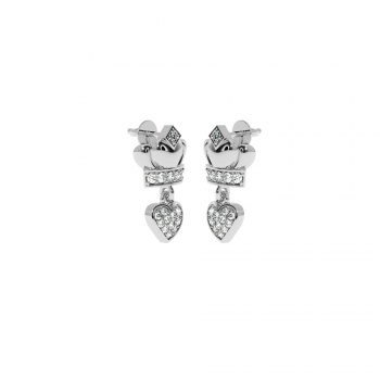 Cercei Love cu diamante de aproximativ 0.22 ct 