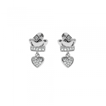 Cercei Love cu diamante de aproximativ 0.22 ct 