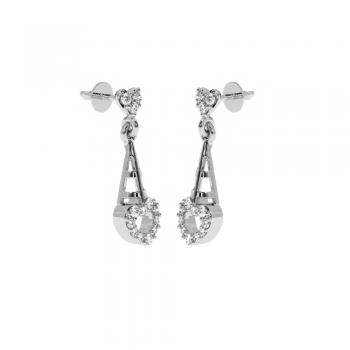 Cercei Lover cu diamante de aproximativ 0.19 ct