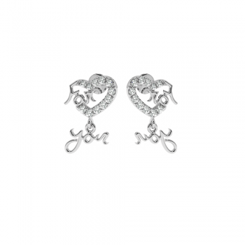 Cercei Lover cu diamante de aproximativ 0.19 ct