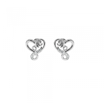 Cercei Lover cu diamante de aproximativ 0.10 ct