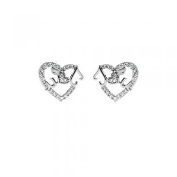 Cercei Lover cu diamante de aproximativ 0.39 ct