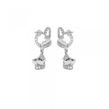 Cercei Lover cu diamante de aproximativ 0.44 ct