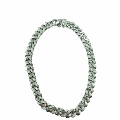  Choker Cuban Cu Diamante de 1.93 ct