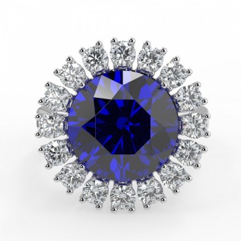 Inel cu diamante de 1.39 ct si Tanzanite de 9.58 ct