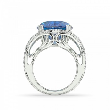 Inel cu diamante de 1.41 ct si Tanzanite de 13.31 ct