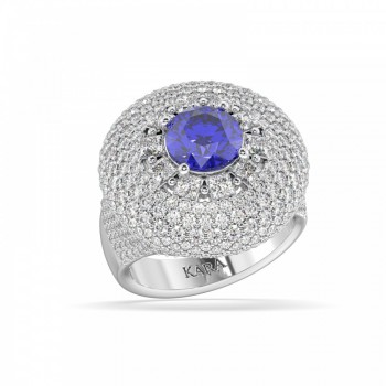 Inel cu Diamante de 2.22 ct si Tanzanite de 1.70 ct