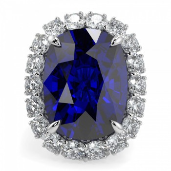 Inel cu diamante de 9.06 ct si Tanzanite de 49.83 ct