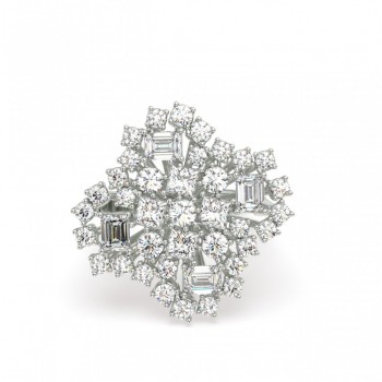 Inel cu Diamante Mix de 2.26 ct si diamante  rotunde de 2.16 ct