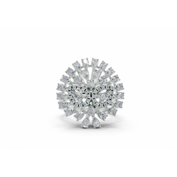 Inel cu diamante Pear de 1.45 ct si diamante Rotunde de 0.15 ct