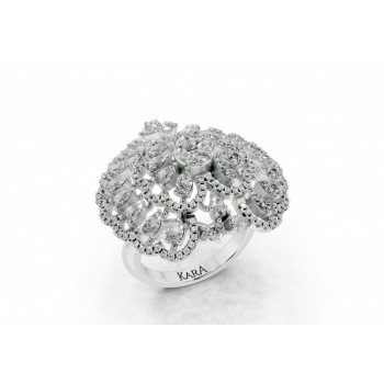 Inel cu diamante Pear de 1.72 ct, diamante Princess 0.03 ct, diamante Marquise de 0.07 ct  si diamante Rotunde de 0.28 ct