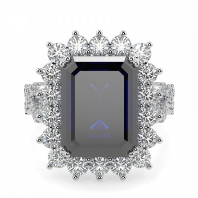 Inel cu Quartz de 9.32 ct si diamante de 1.71 ct