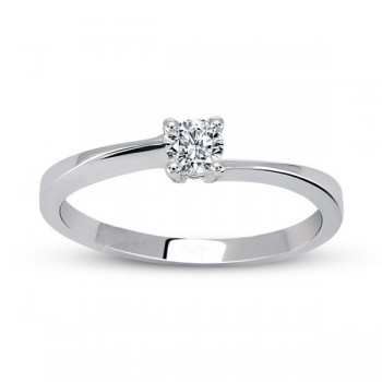 Inel de logodna Solitaire cu diamant de 0.09 ct