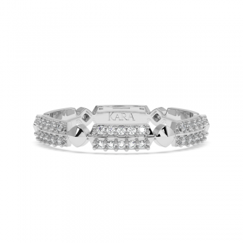 Inel/Verigheta Eternity cu Diamante de 0.11 ct