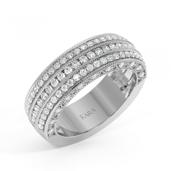 Inel/Verigheta Eternity cu Diamante de 0.76 ct