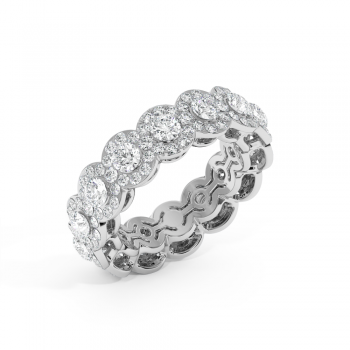 Inel/Verigheta Eternity cu Diamante de 3.02ct