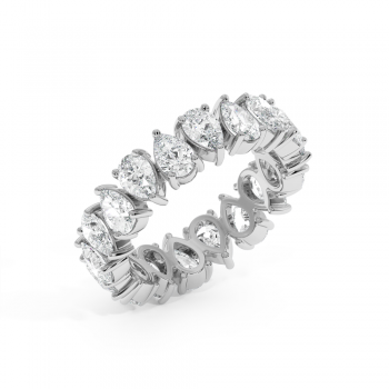 Inel/Verigheta Eternity cu Diamante Pear Cut de 3.60ct