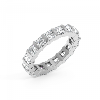 Inel/Verigheta Eternity cu Diamante Princess Cut de 2.88ct