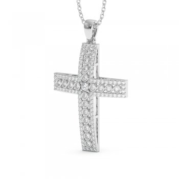 Pandantiv Cross cu Diamante de 0.33 ct