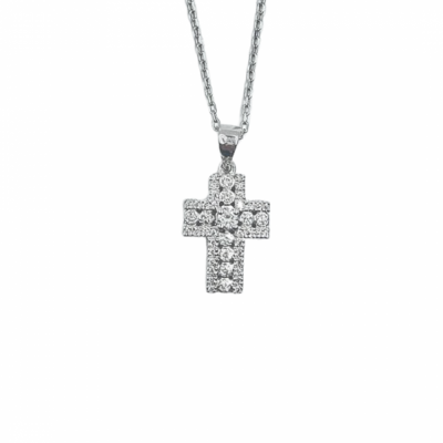 Pandantiv Cruciulita cu Diamante de 0.22 ct