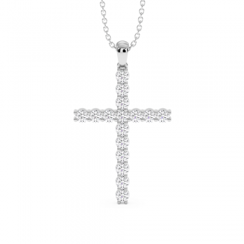 Pandantiv Cruciulita cu diamante de 1.06 ct