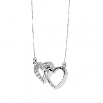 Pandantiv Lover cu diamante de 0.21ct