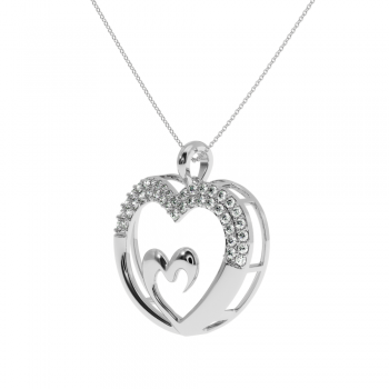 Pandantiv Lover cu diamante de 0.32ct