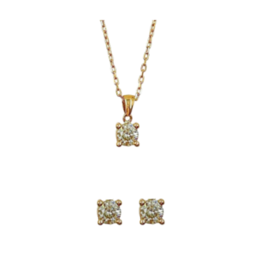 Set de Bijuterii cu Diamante Brown de 1.42 ct