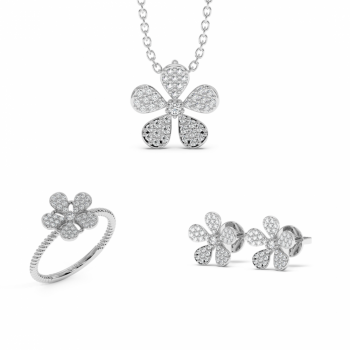 Set de Bijuterii cu Diamante de 0.53 ct