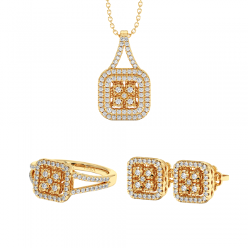 Set de Bijuterii cu Diamante de 0.87ct