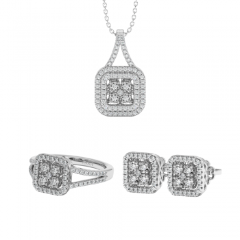 Set de Bijuterii cu Diamante de 0.87ct