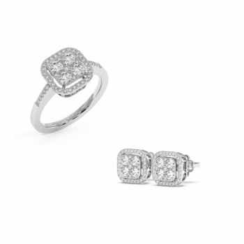 Set de Bijuterii cu Diamante de 0.95 ct