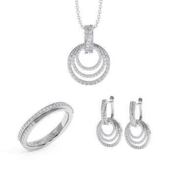 Set de Bijuterii cu Diamante de 1.19ct