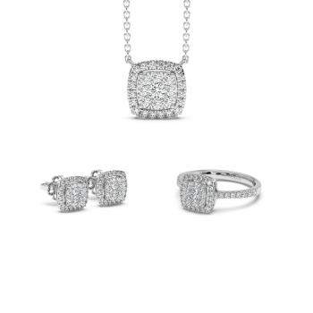 Set de bijuterii cu diamante de 1.55ct