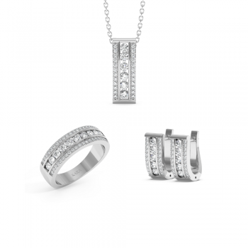 Set de bijuterii cu diamante de 1.69ct