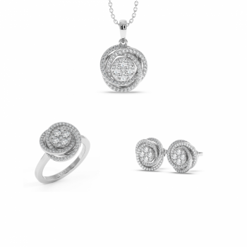 Set de Bijuterii cu Diamante de 1.76 ct