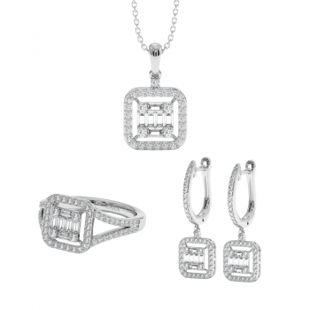 Set de Bijuterii cu Diamante de 1.90ct