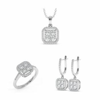 Set de Bijuterii cu Diamante de 2.59 ct