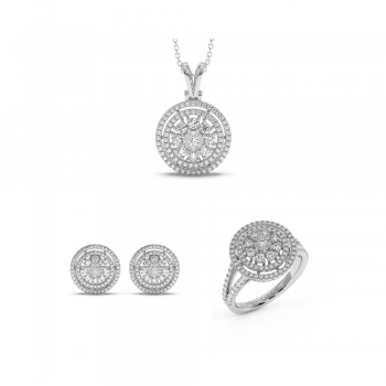 Set de Bijuterii cu Diamante de 2.62ct