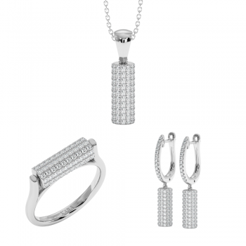 Set de Bijuterii cu Diamante de 2.75ct