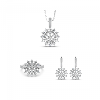 Set de Bijuterii cu Diamante de 4.28ct